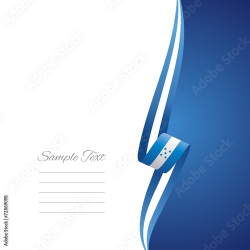 Honduras right side brochure cover vector