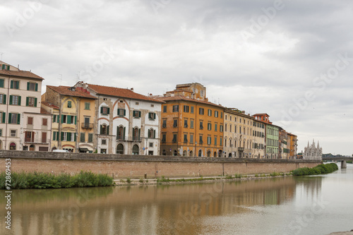 Arno River and waterfront buildings, Pisa © Panama