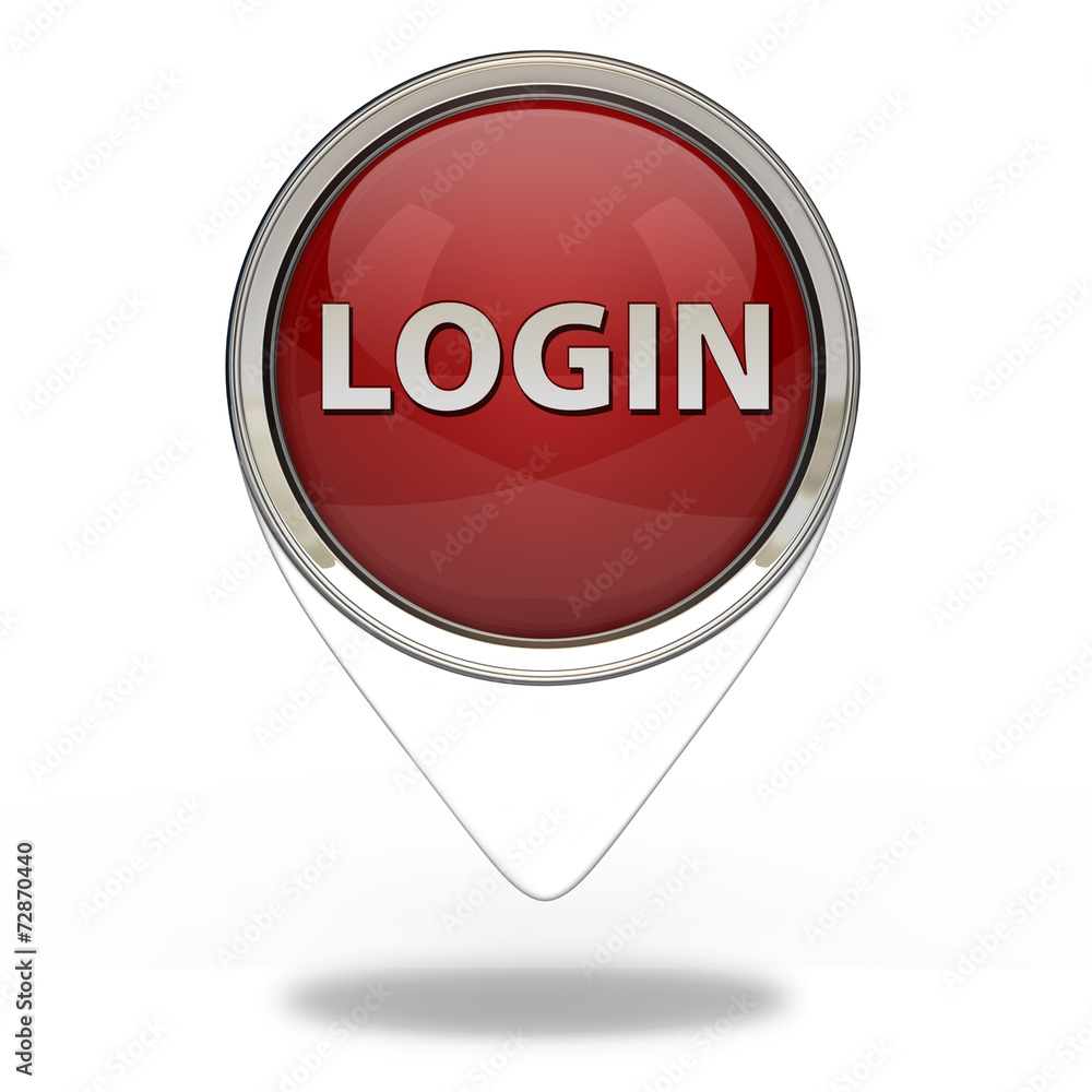 login pointer icon on white background login pointer icon on white background