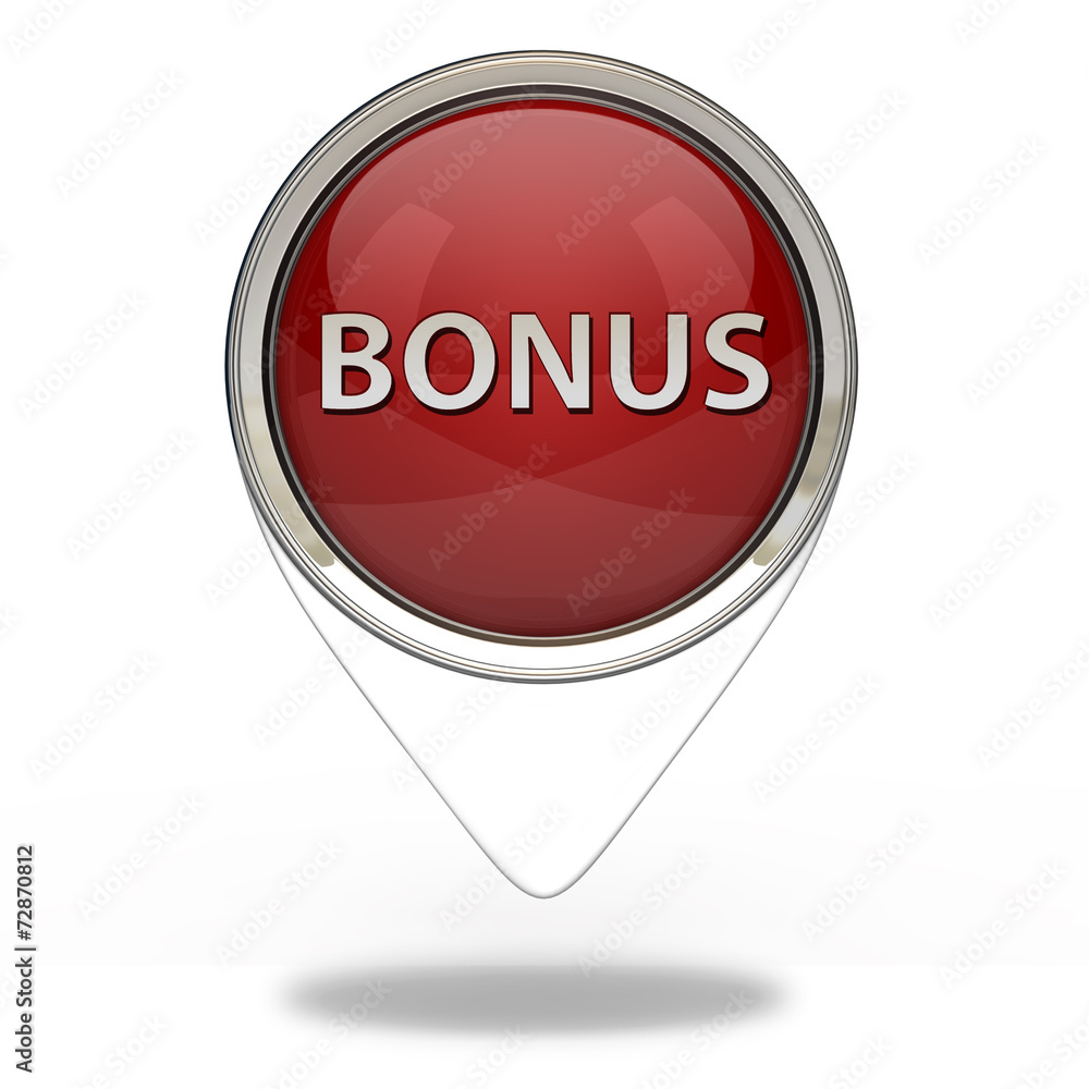 bonus pointer icon on white background bonus pointer icon on white background