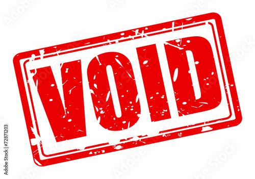 Void red stamp text