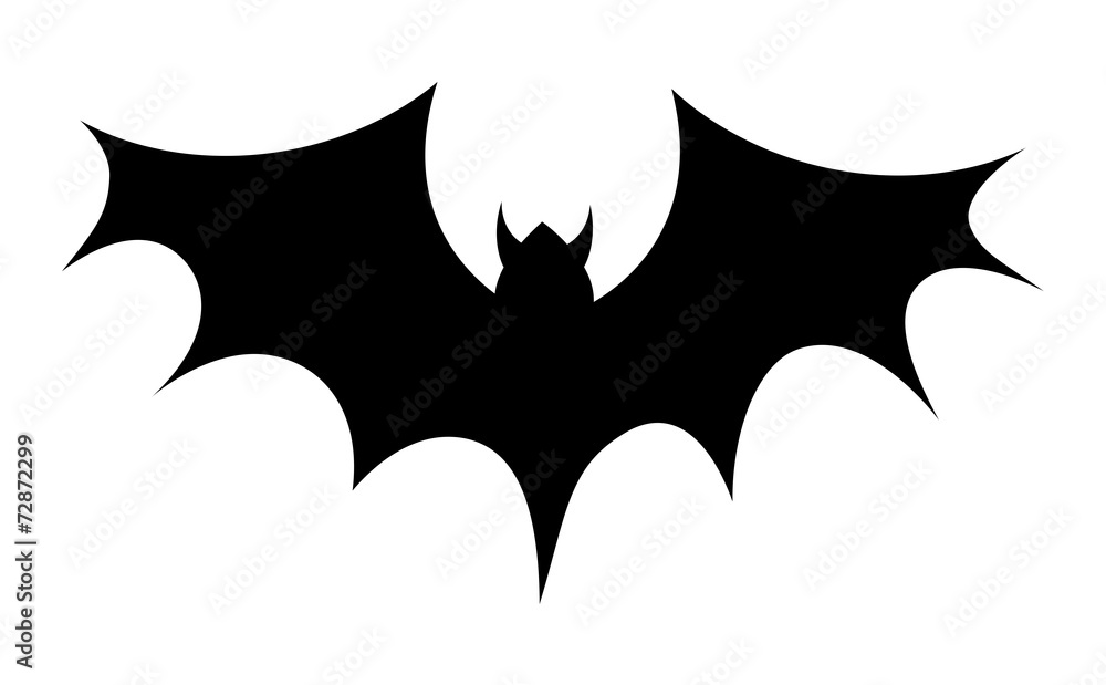 Scary Bat Shape Vector Scary Bat Shape Vector
