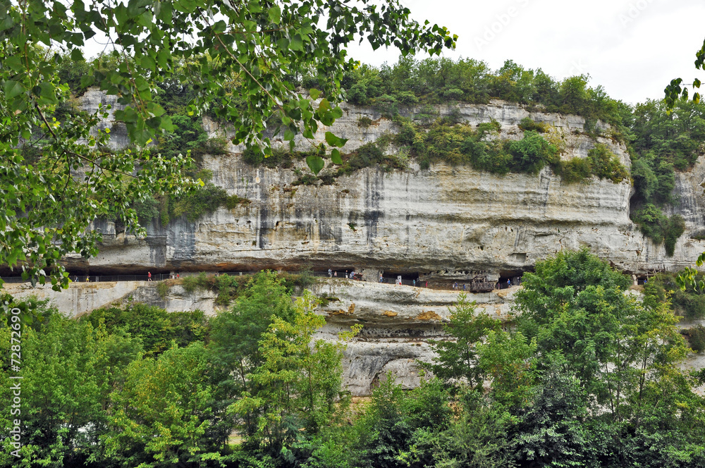 Fototapeta premium La Roque Saint Christophe, Perigord
