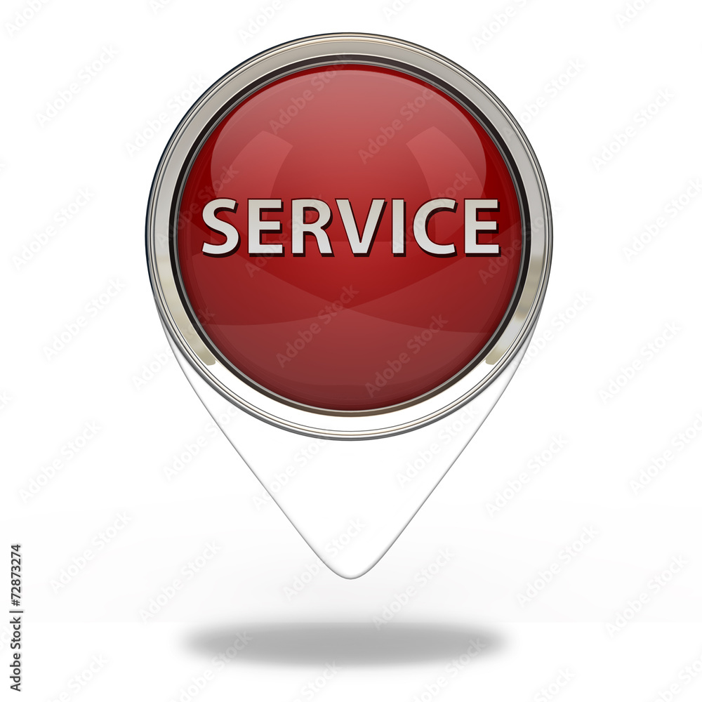 Service pointer icon on white background Service pointer icon on white background