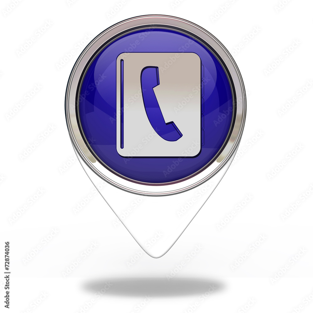 phonebook pointer icon on white background phonebook pointer icon on white background