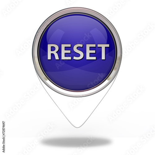Obraz na płótnie reset pointer icon on white background