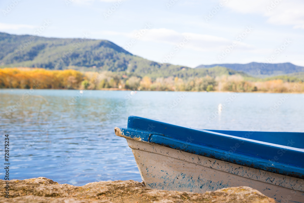 Boat in a lake Boat in a lake