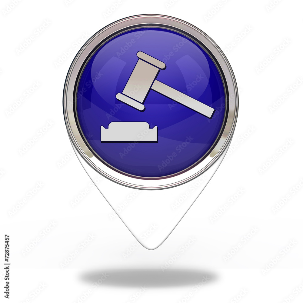 Auction pointer icon on white background Auction pointer icon on white background