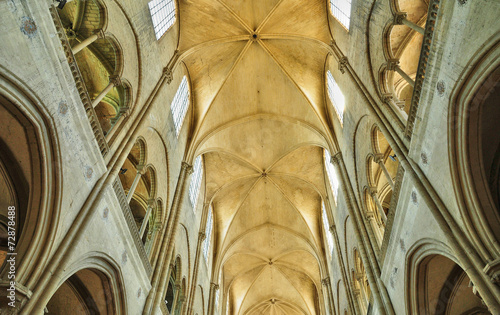 France, the historical collegiate church of Mantes la Jolie photo