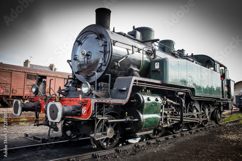 Historic steam locomotive "Pacific PLM 231 K 8" of "Paimpol-Pont