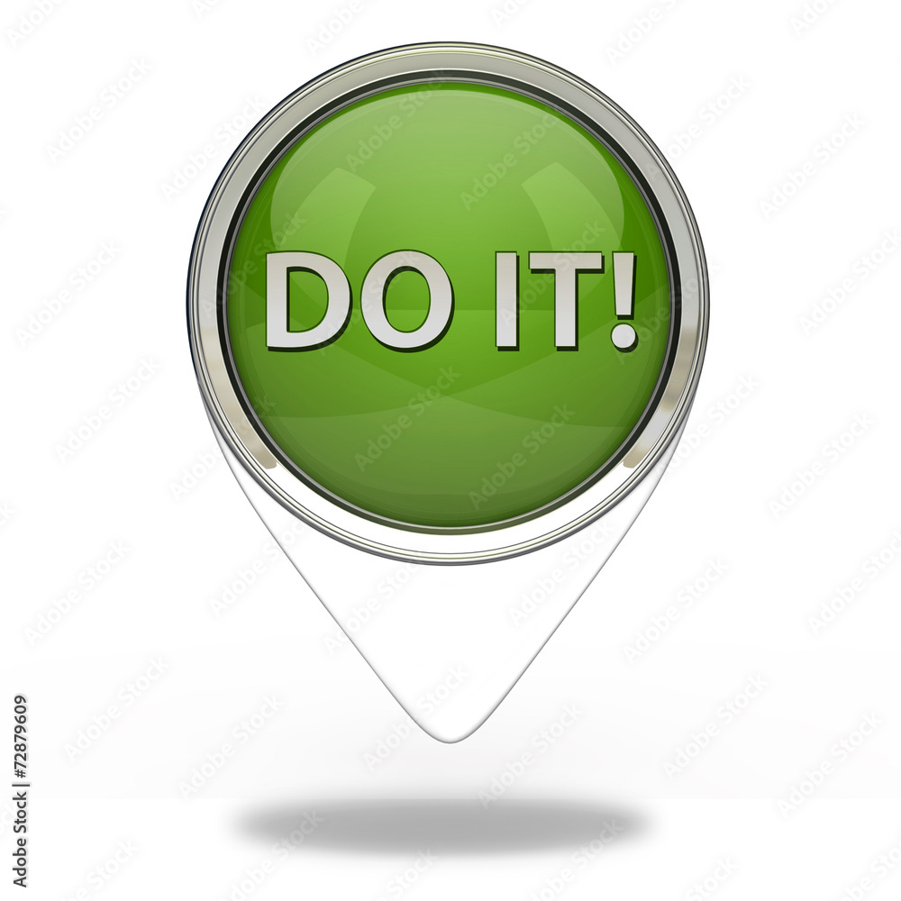 Do it pointer icon on white background Do it pointer icon on white background