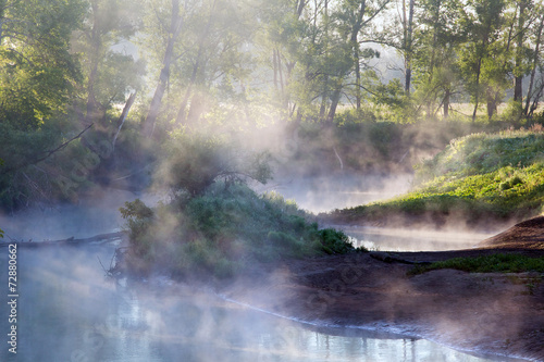 Fototapeta Naklejka Na Ścianę i Meble -  fog on the river