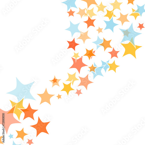 Abstract colorful stars background