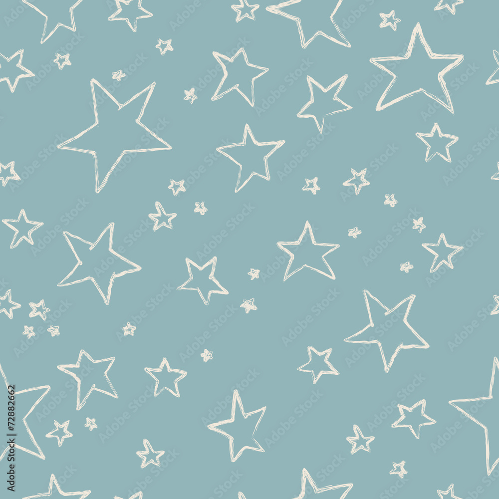 Hand drawn stars pattern Hand drawn stars pattern