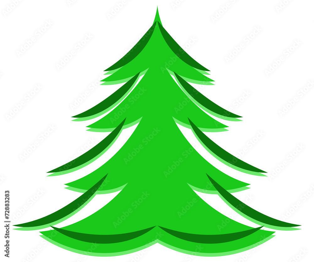 Obraz premium Christmas Tree Frame Shape