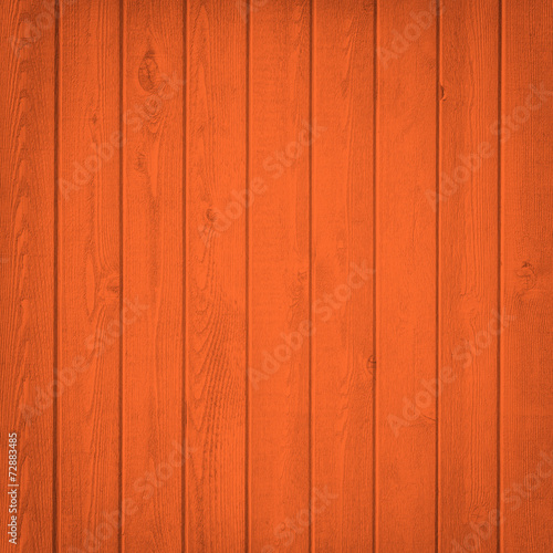 Orange Wood fence close up