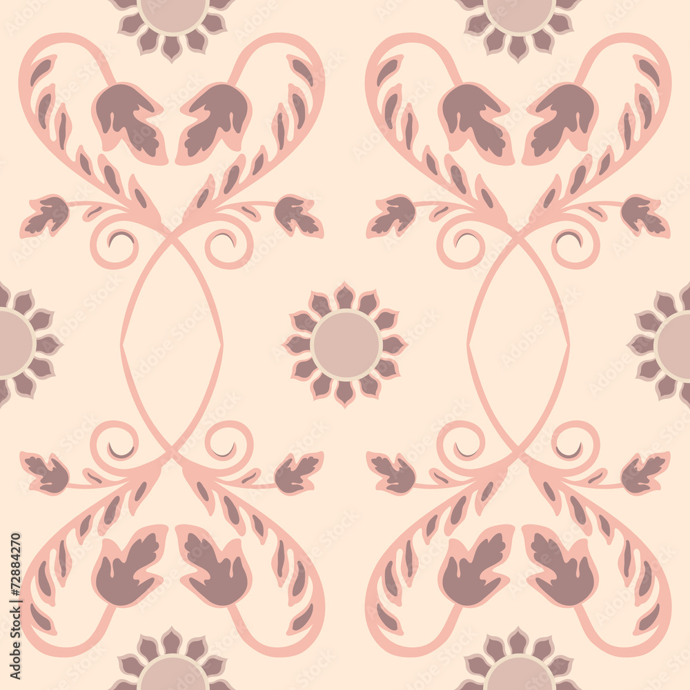 Fototapeta premium Seamless colourful ornament tiles