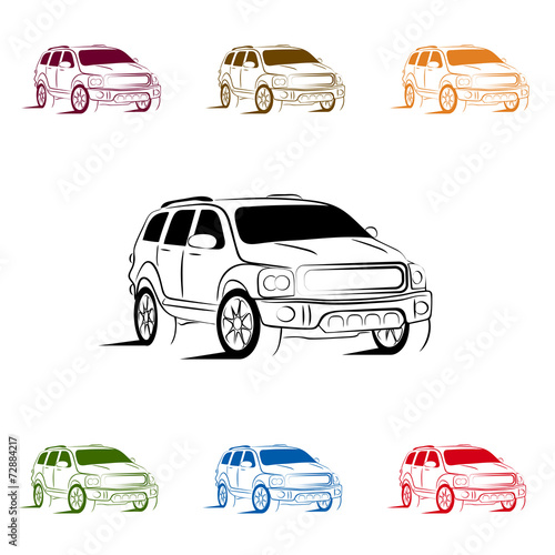 suv silhouette for your design