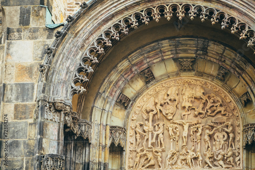 Bas-relief On Church Of Our Lady Before Tyn In Prague  Czech Rep