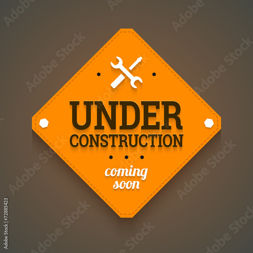 Under construction with coming soon label.