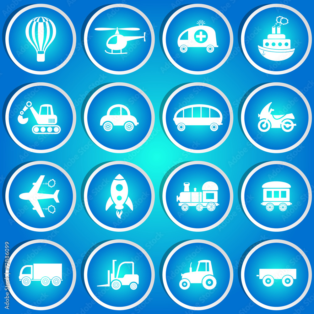 Transport icons Transport icons