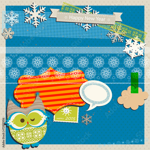 winter scrapbook template
