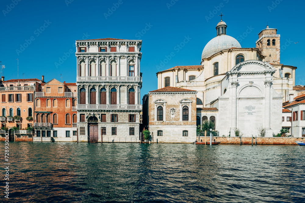 San Geremia Church and Grand Canal in Venice, Italy