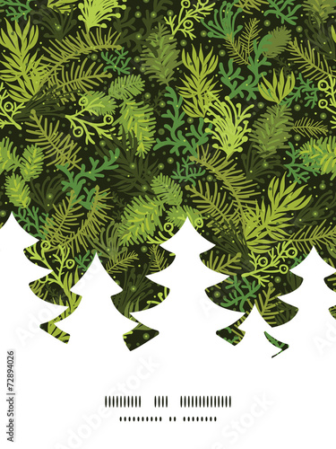 Vector evergreen christmas tree Christmas tree silhouette