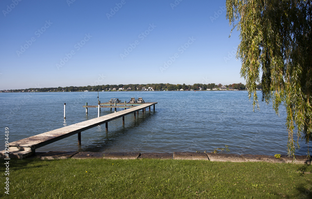 Obraz premium Docks on River