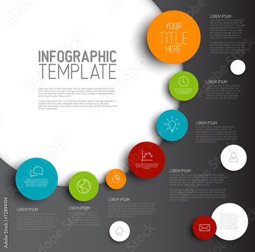 Infographic timeline report template