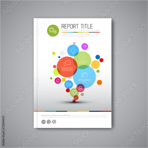 Modern Vector abstract brochure design template