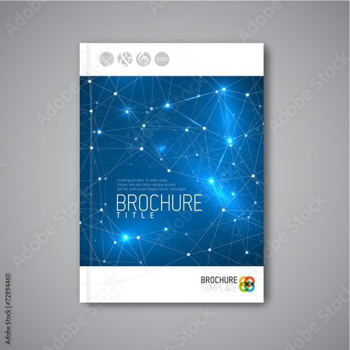 Modern Vector abstract brochure design template