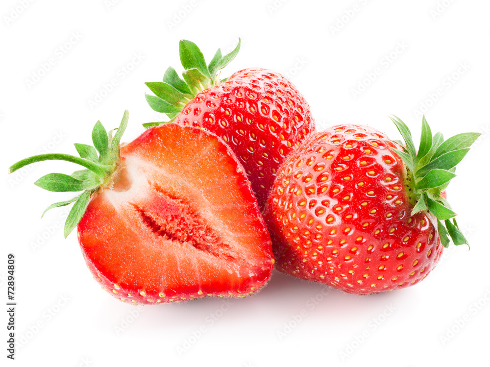 Fresh strawberry isolated on white Fresh strawberry isolated on white
