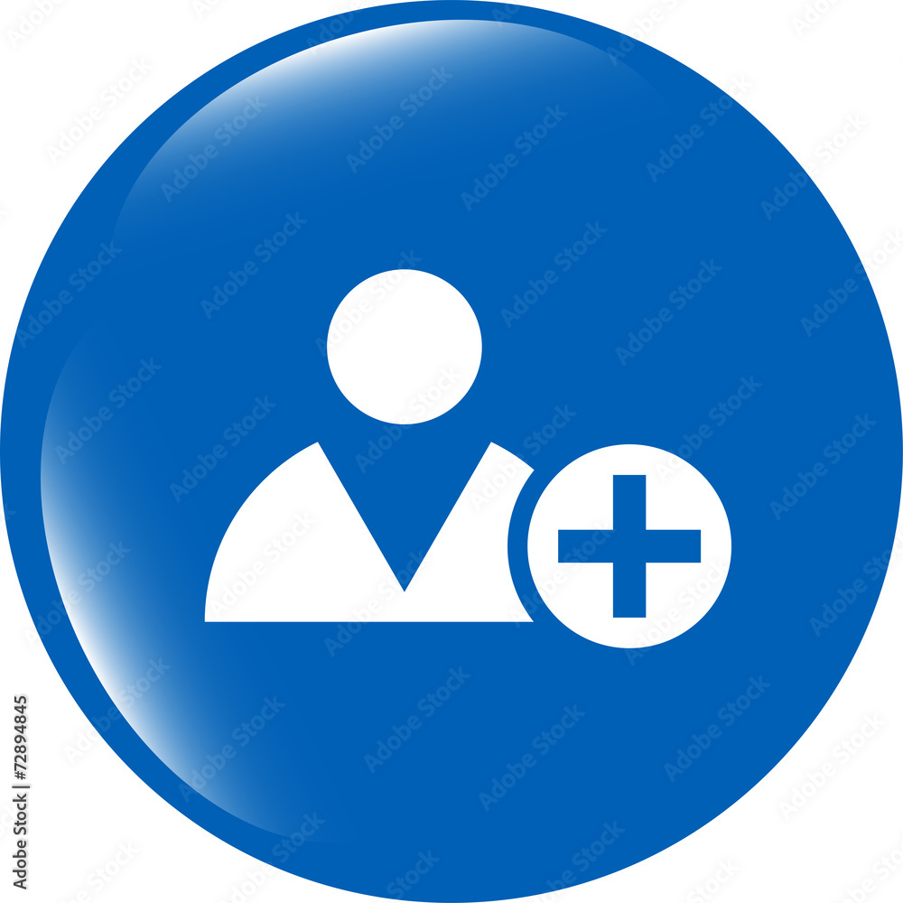 add friend button (icon) over white background add friend button (icon) over white background