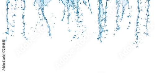 water splash drop blue liquid