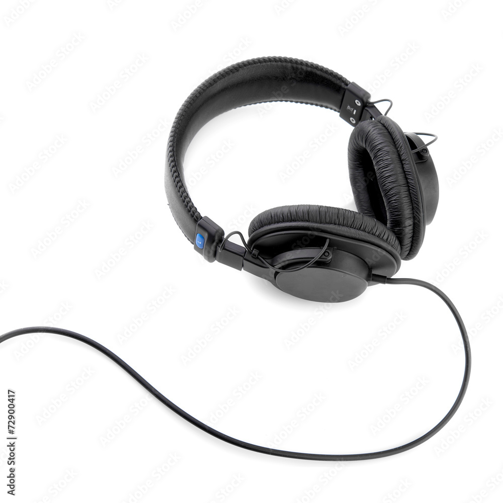 headphones isolated on white background headphones isolated on white background