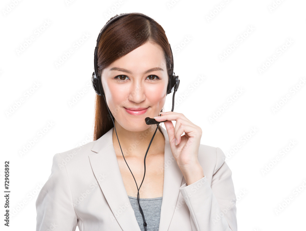 Asian customer services operator Asian customer services operator