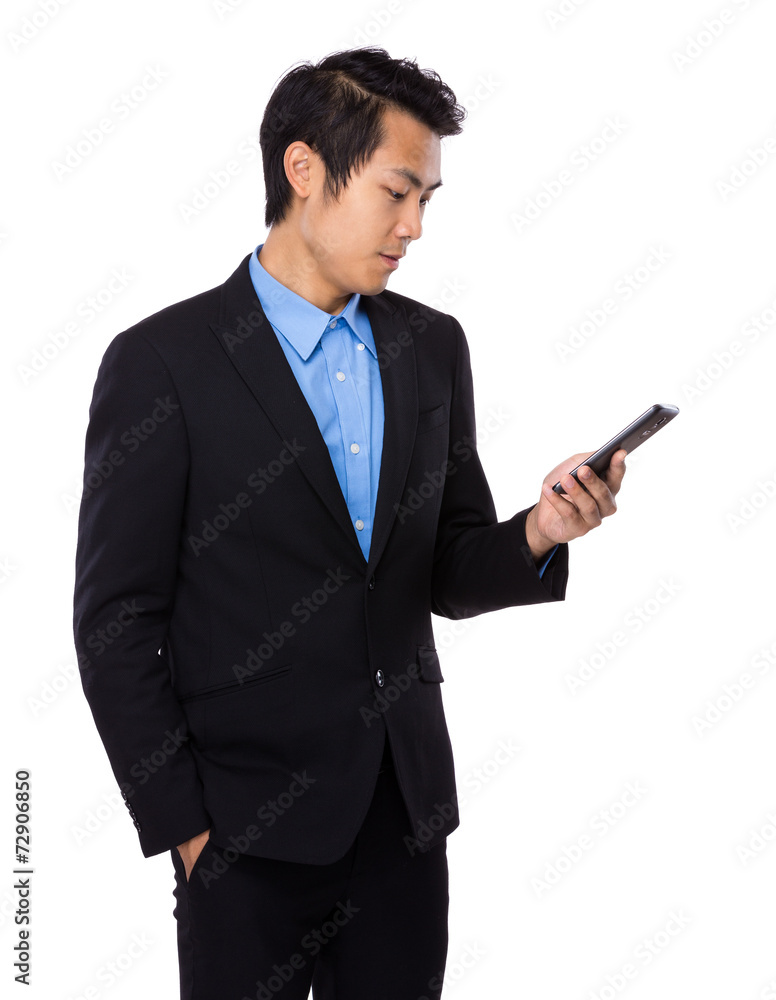 Businessman use mobile phone Businessman use mobile phone