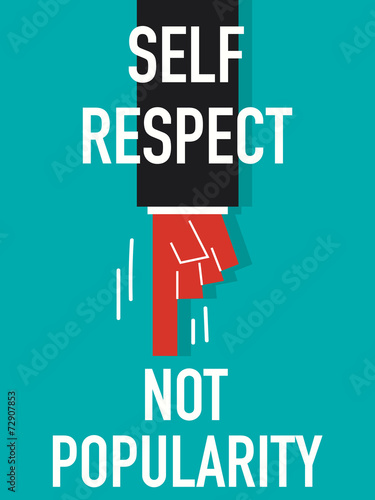 Word SELF RESPECT