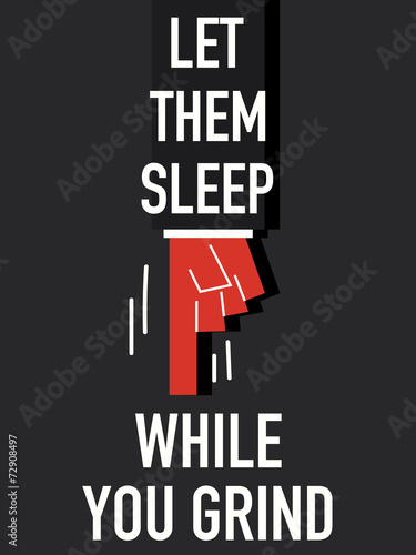 Word LET THEM SLEEP