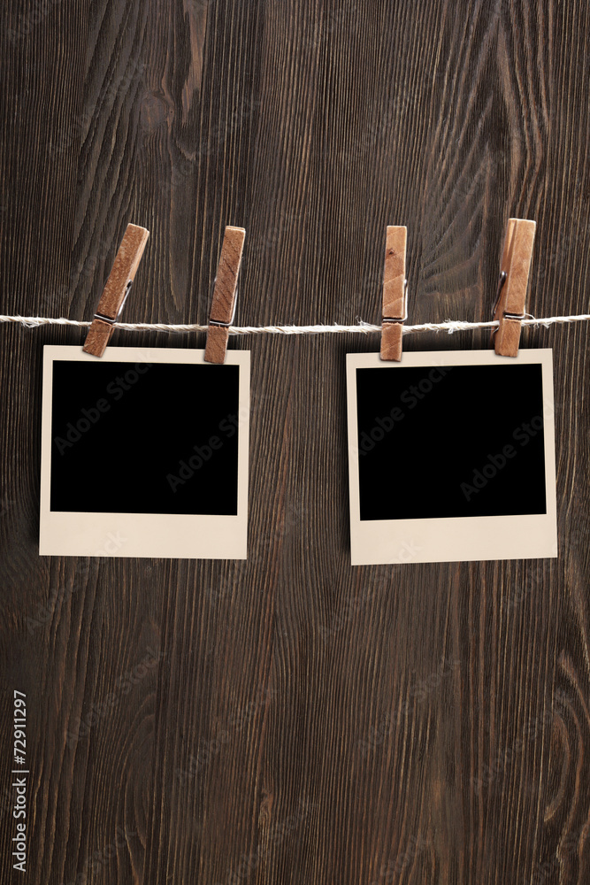 Fototapeta premium old photo on wood background