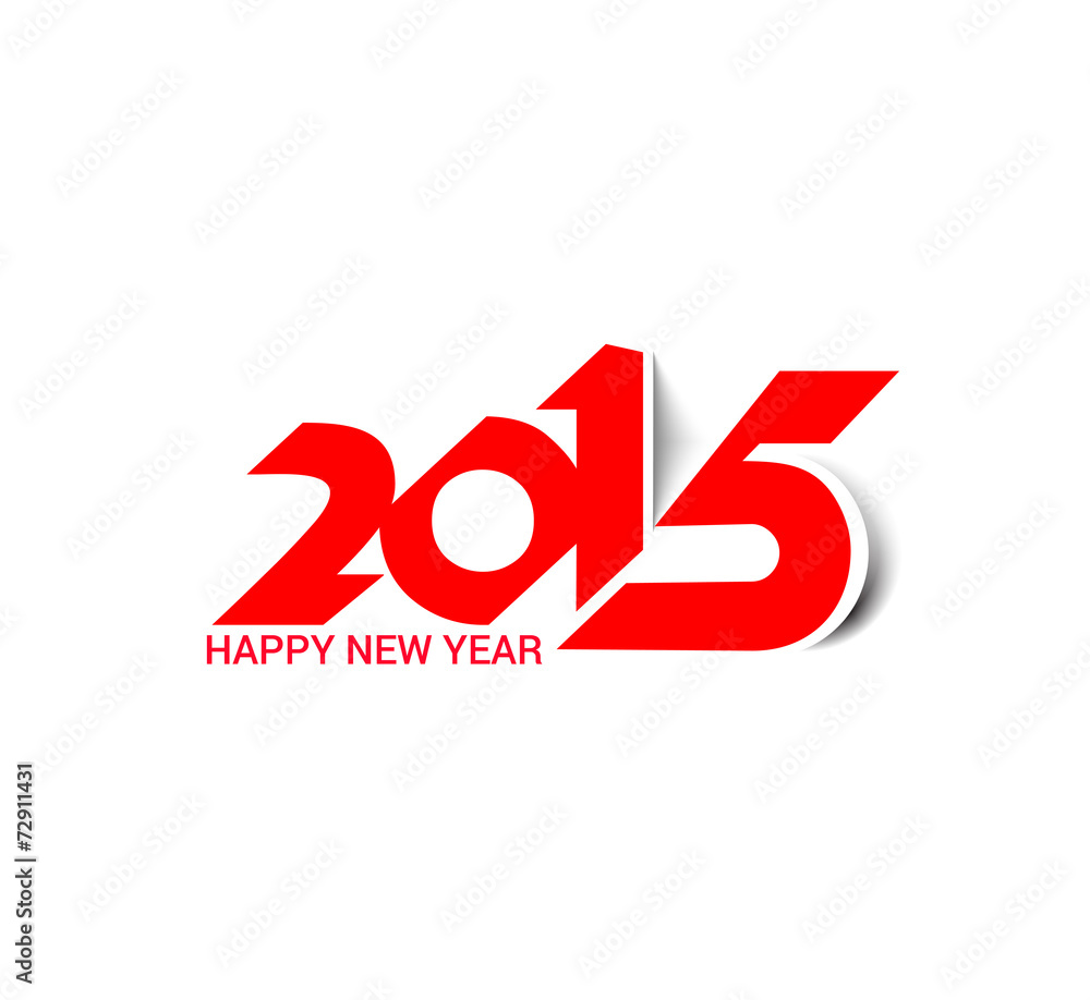 Happy new year 2015 Text Design Happy new year 2015 Text Design