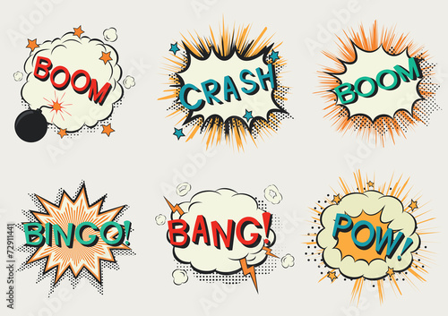 Comic speech bubble.