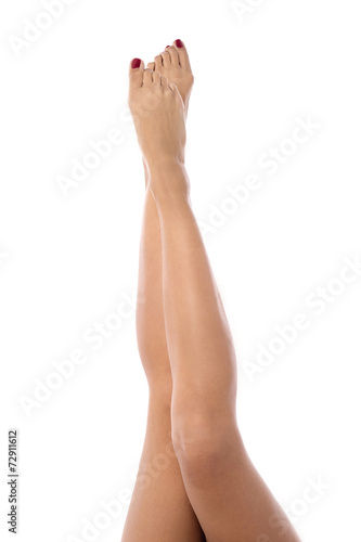 Beautiful long slender female legs