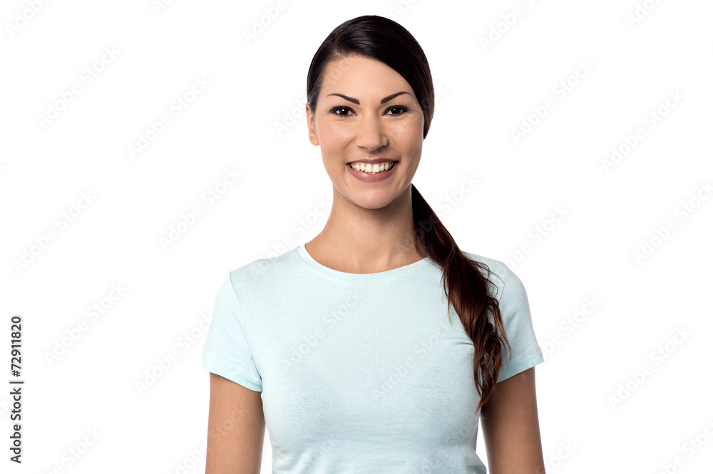 Attractive young smiling woman Attractive young smiling woman