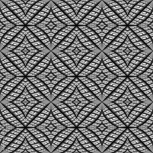 Design seamless monochrome geometric pattern