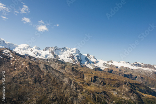 Zermatt, Bergdorf, Schweizer Alpen, Wallis, Panorama