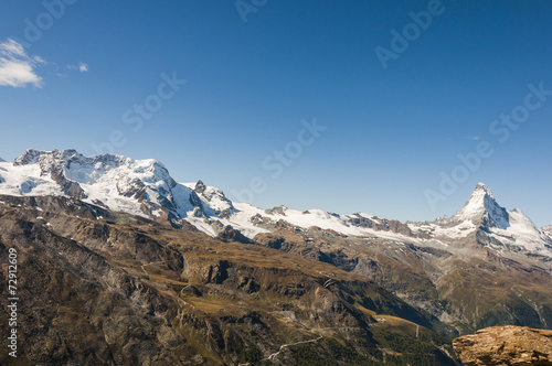 Zermatt, Bergdorf, Alpen, Wallis, Breithorn, Sommer, Schweiz