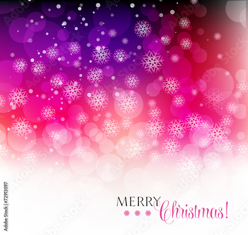 Christmas background with snowflakes