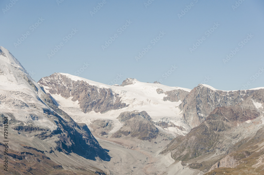 Zermatt, Alpen, Wallis, Schweizer Berge, Walliser Berge, Zmuttgletscher, Zmutt, Gletscher, Wanderweg, Wanderferien, Wanderweg, Sommer, Schweiz